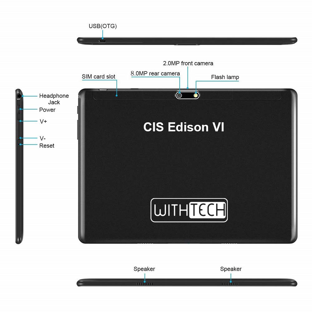 Withtech CIS Edison VI 10' 6/64GB 4G Deca core