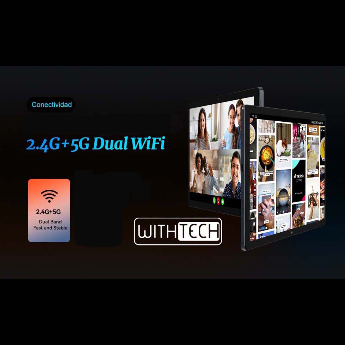 Withtech CIS Edison X Game Deca core 10' 8/128GB 4G  Negra