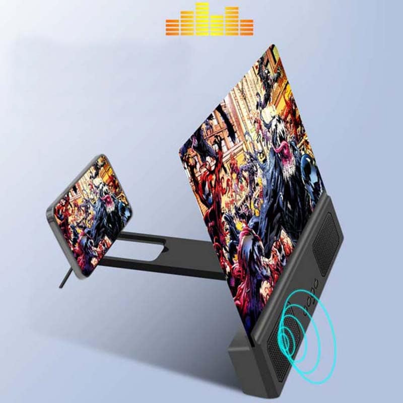 Ampliador de pantalla para teléfono móvil con altavoces bluetooth