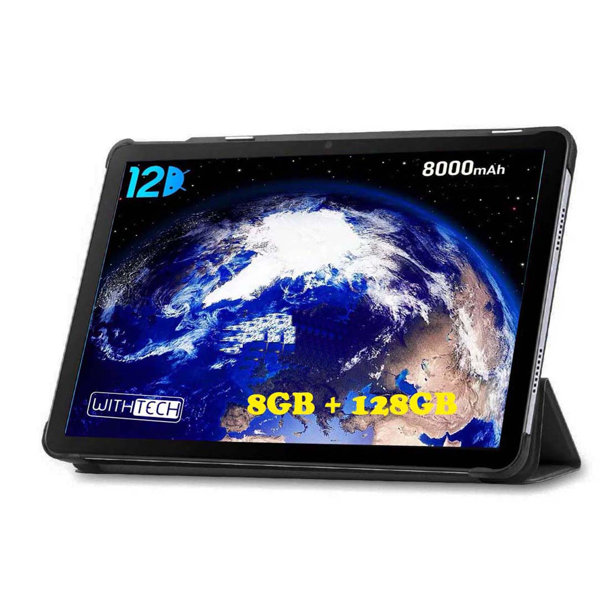 WITHTECH Tablet 10,1 pulgadas 4G CIS EDISON XPRO 8/128 GB, DUAL SIM CON FUNDA